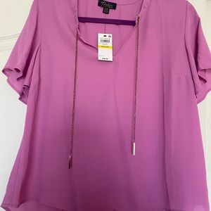 Womens blouse mauve medium